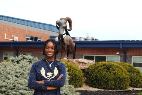 Nene Mokonchu won the state championship in the high jump at the Pennsylvania Track and Field Coaches Association Indoor State Championships this past winter. 