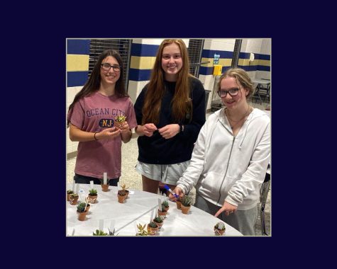 Spring-Ford students Maddie Ritter (from left), Alexis Senico, and Ashley Duke attend Aevidum’s Self Care Night. 