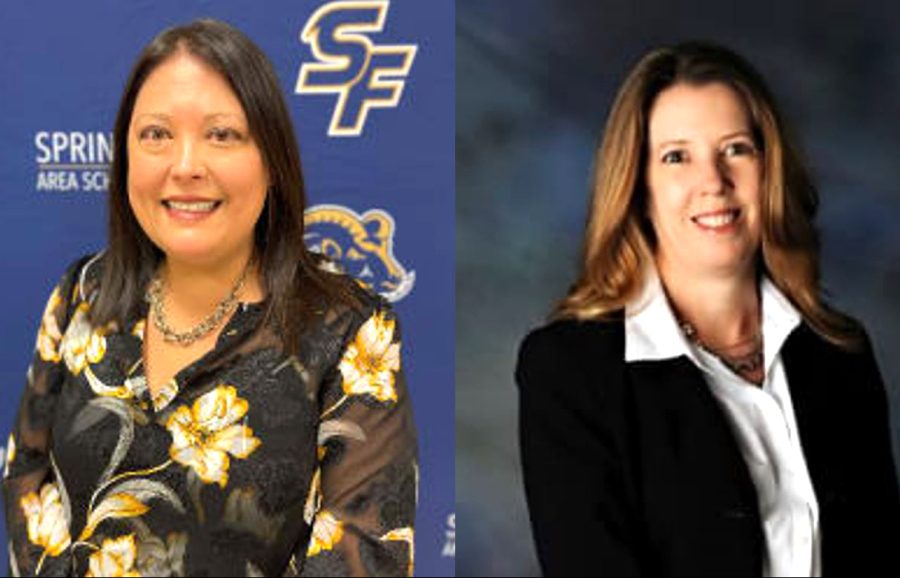 Erica Hermans (left) is the new Spring-Ford School Board president and former president, Dr. Margaret Wright, will assume the role of vice president.  