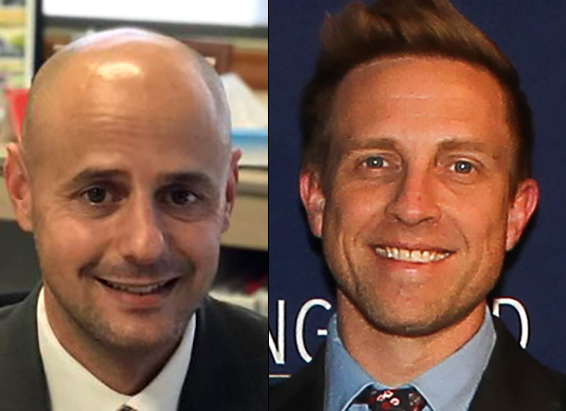 David Krakower (left) moved from his role as Ninth-Grade House Principal to 7th Grade Building Principal this past spring. Krakower was replaced by Seth Jones (right). 