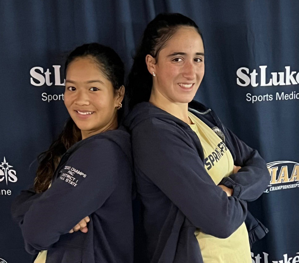 Spring-Ford seniors Evelyn Mejia (left) and Mia Matriccino captured the PIAA State Doubles Championship on Nov. 4. 