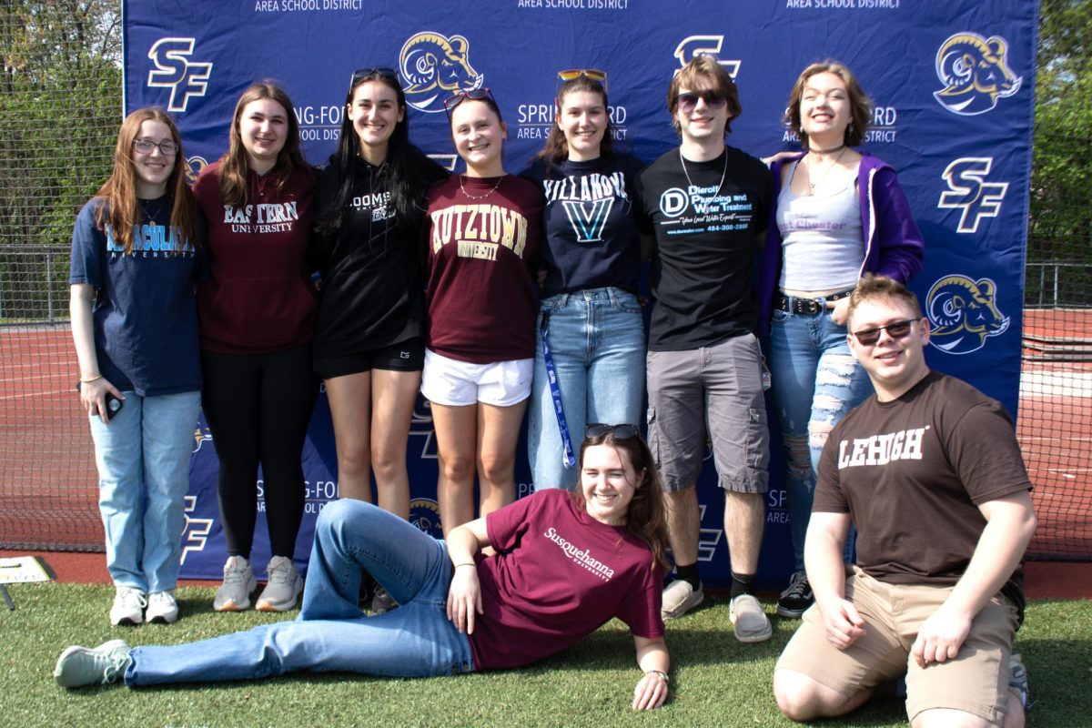 Spring-Ford seniors celebrate their post-graduation decisions during Decision Day. Photo courtesy of Spring-Ford
