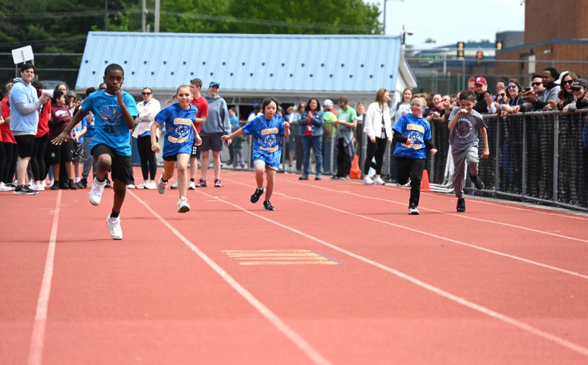 Spring-Ford students help athletes during a Special Olympics Track and Field event. / Photo courtesy of Spring-Ford
